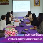 การประชุมโครงการประกันคุณภาพการศึกษาสำนักวิทยบริการฯ ประจำปี 2560