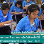 โครงการทดสอบสมรรถนะด้านภาษาสำหรับนักศึกษาชั้นปีที่ 1 ปีการศึกษา 2561 (กิจกรรมการสอบหลังอบรม : Post – test)