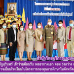 มหาวิทยาลัยราชภัฏสุรินทร์ เข้าร่วมต้อนรับ พลอากาศเอก จอม รุ่งสว่าง องคมนตรีและคณะ ในการตรวจเยี่ยมโรงเรียนในโครงการกองทุนการศึกษาในจังหวัดสุรินทร์