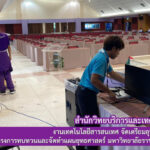 งานเทคโนโลยีสารสนเทศ สำนักวิทยบริการฯ จัดเตรียมอุปกรณ์ประชุมออนไลน์โครงการทบทวนและจัดทำแผนยุทธศาสตร์ มหาวิทยาลัยราชภัฏสุรินทร์ ระยะ 5 ปี (พ.ศ. 2566 – 2570)