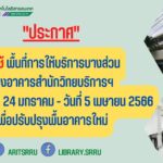 ประกาศสำนักวิทยบริการและเทคโนโลยีสารสนเทศ ที่ 0006/2566 เรื่อง ปิดพื้นที่การให้บริการ